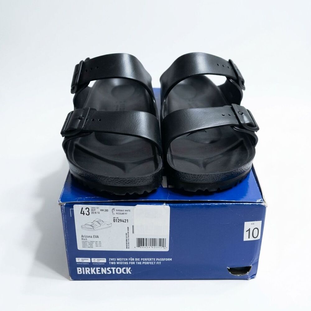 Birkenstock Arizona Essentials Eva Sandals Slides Men's US 10 / EU 43 Black NEW